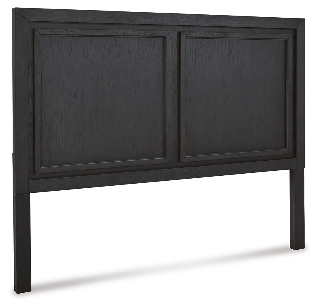 Foyland California King Panel Storage Bed with Mirrored Dresser and Chest in Black/Brown from Ashley - Luna Furniture