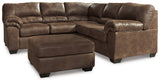 Bladen 2-Piece Sectional with Ottoman in Coffee - PKG012902