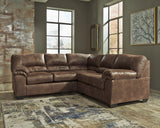 Bladen 2-Piece Sectional with Ottoman in Coffee - PKG012902