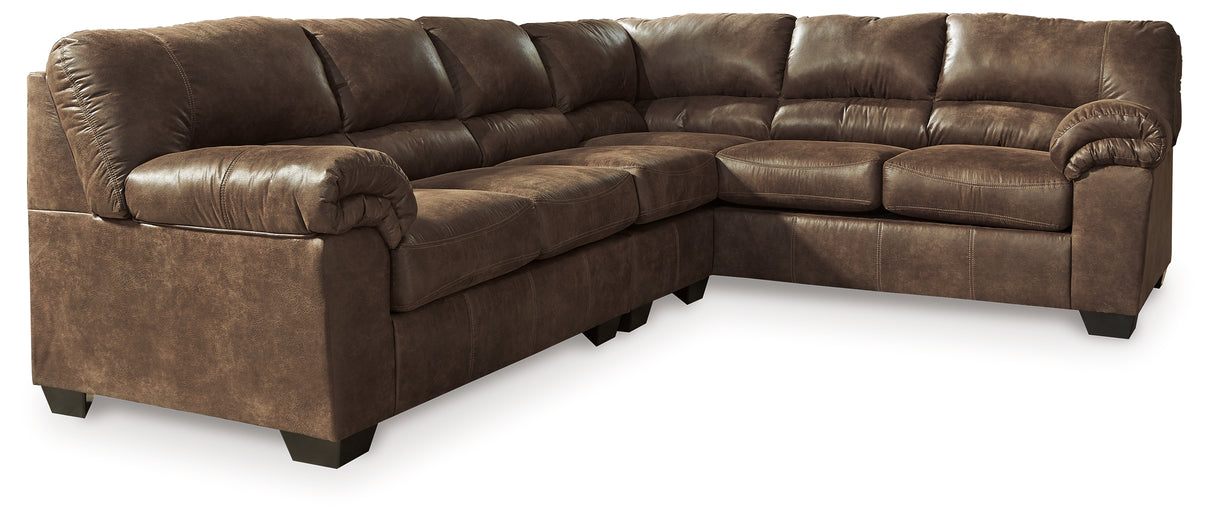 Bladen Coffee 3-Piece Sectional with Ottoman from Ashley - Luna Furniture