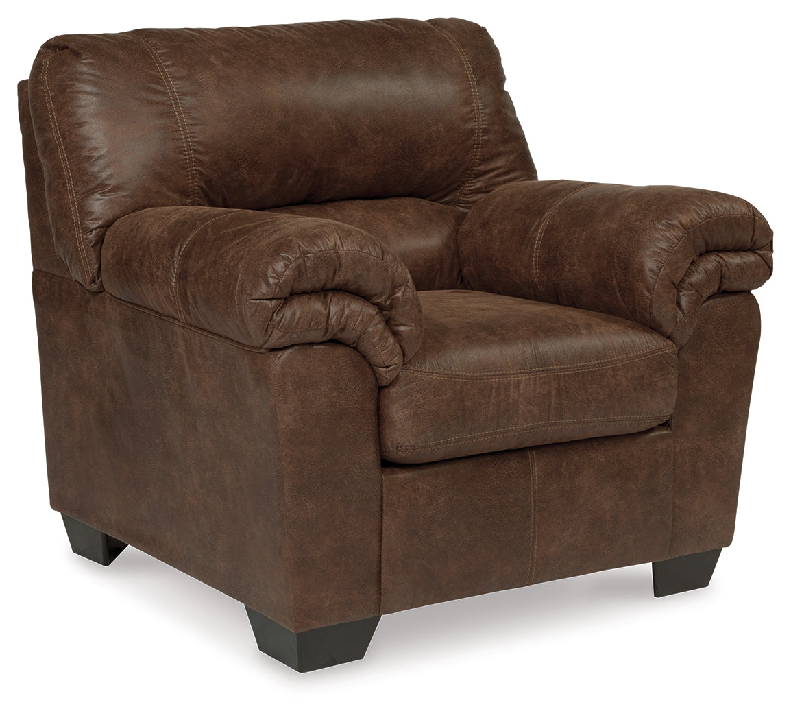 Bladen Chair and Ottoman in Coffee - PKG012899