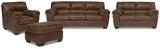 Bladen Sofa, Loveseat, Chair and Ottoman in Coffee - PKG012900