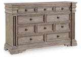 Blairhurst California King Panel Bed with Dresser in Light Grayish Brown - PKG017006