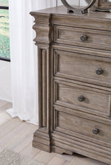 Blairhurst King Panel Bed with Dresser and Nightstand in Light Grayish Brown - PKG019226