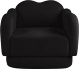 Bloom Teddy Fabric Upholstered Accent Chair in Black from Meridian - Luna Furniture