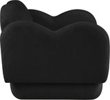 Bloom Teddy Fabric Upholstered Accent Chair in Black from Meridian - Luna Furniture