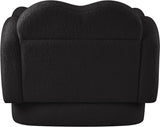 Bloom Teddy Fabric Upholstered Accent Chair in Black from Meridian - Luna Furniture