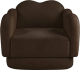 Bloom Teddy Fabric Upholstered Accent Chair in Brown from Meridian - Luna Furniture