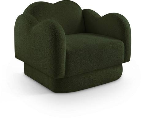 Bloom Teddy Fabric Upholstered Accent Chair in Green from Meridian - Luna Furniture