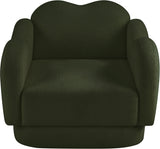 Bloom Teddy Fabric Upholstered Accent Chair in Green from Meridian - Luna Furniture