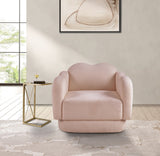 Bloom Teddy Fabric Upholstered Accent Chair in Pink from Meridian - Luna Furniture