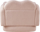 Bloom Teddy Fabric Upholstered Accent Chair in Pink from Meridian - Luna Furniture