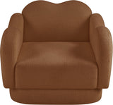 Bloom Teddy Fabric Upholstered Accent Chair in Saddle from Meridian - Luna Furniture