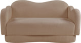 Bloom Teddy Fabric Upholstered Loveseat in Beige from Meridian - Luna Furniture