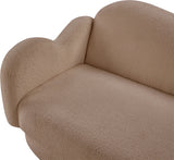 Bloom Teddy Fabric Upholstered Loveseat in Beige from Meridian - Luna Furniture