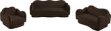 Bloom Teddy Fabric Upholstered Loveseat in Brown from Meridian - Luna Furniture