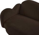 Bloom Teddy Fabric Upholstered Loveseat in Brown from Meridian - Luna Furniture