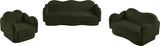 Bloom Teddy Fabric Upholstered Loveseat in Green from Meridian - Luna Furniture