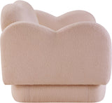 Bloom Teddy Fabric Upholstered Loveseat in Pink from Meridian - Luna Furniture