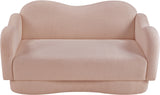 Bloom Teddy Fabric Upholstered Loveseat in Pink from Meridian - Luna Furniture