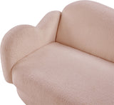 Bloom Teddy Fabric Upholstered Loveseat in Pink from Meridian - Luna Furniture