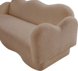 Bloom Teddy Fabric Upholstered Sofa in Beige from Meridian - Luna Furniture