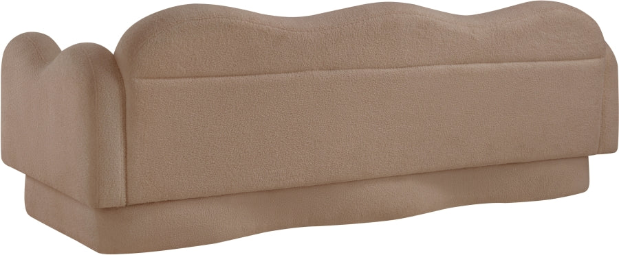 Bloom Teddy Fabric Upholstered Sofa in Beige from Meridian - Luna Furniture