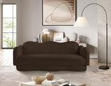 Bloom Teddy Fabric Upholstered Sofa in Brown from Meridian - Luna Furniture