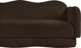 Bloom Teddy Fabric Upholstered Sofa in Brown from Meridian - Luna Furniture