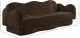 Bloom Teddy Fabric Upholstered Sofa in Brown from Meridian - Luna Furniture