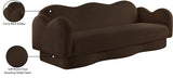 Bloom Teddy Fabric Upholstered Sofa in Brown from Meridian - Luna Furniture