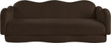 Bloom Teddy Fabric Upholstered Sofa in Brown from Meridian - Luna Furniture