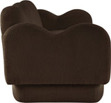 Bloom Teddy Fabric Upholstered Sofa in Brown from Meridian - Luna Furniture