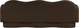 Bloom Teddy Fabric Upholstered Sofa in Brown from Meridian - Luna Furniture