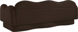 Bloom Teddy Fabric Upholstered Sofa in Brown from Meridian - Luna Furniture