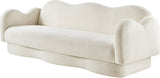 Bloom Teddy Fabric Upholstered Sofa in Cream from Meridian - Luna Furniture