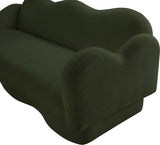 Bloom Teddy Fabric Upholstered Sofa in Green from Meridian - Luna Furniture