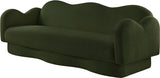 Bloom Teddy Fabric Upholstered Sofa in Green from Meridian - Luna Furniture