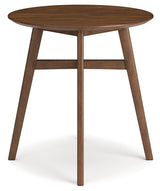 Blue/Brown Lyncott Counter Height Dining Table and 4 Barstools - PKG015480