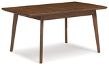 Blue/Brown Lyncott Dining Table and 4 Chairs - PKG015484