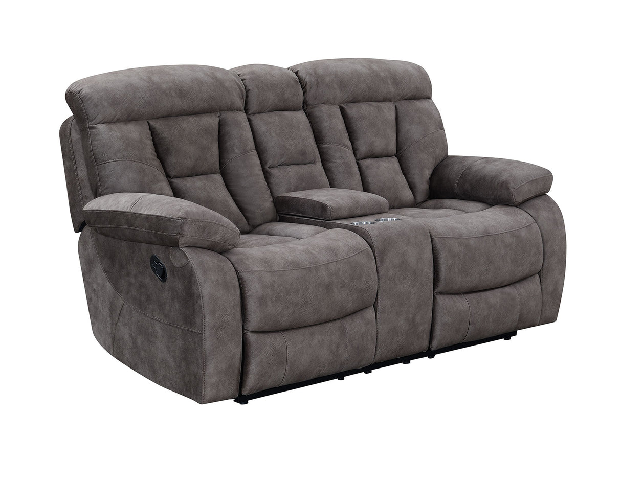 Bogata Manual Reclining Console Loveseat from Steve Silver - Luna Furniture