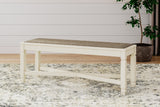 Bolanburg Dining Table and 4 Chairs and Bench in Two-tone from Ashley - Luna Furniture