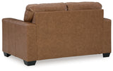 Bolsena Sofa, Loveseat and Recliner in Caramel - PKG015457