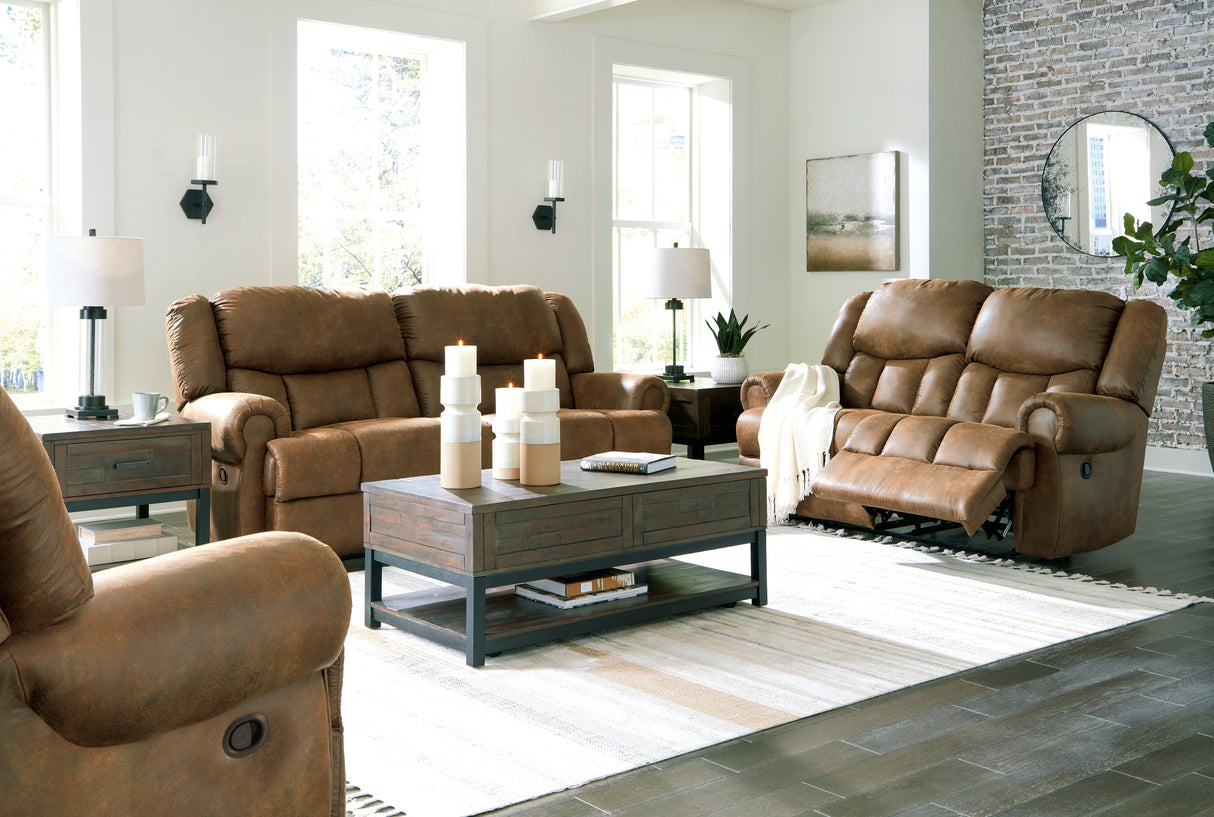 Boothbay Sofa, Loveseat and Recliner in Auburn - PKG015108