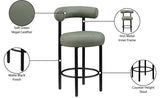 Bordeaux Vegan Leather Counter Stool in Green, Set of 2 from Meridian - Luna Furniture