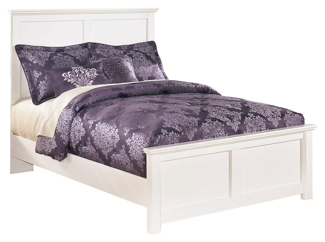 Bostwick Shoals Full Panel Bed with Dresser in White - PKG002772