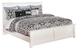 Bostwick Shoals Full Panel Bed with Mirrored Dresser, Chest and 2 Nightstands in White - PKG002777