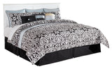 Bostwick Shoals King/California King Panel Headboard Bed with Dresser in White - PKG002741