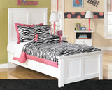 Bostwick Shoals Queen Panel Bed with Mirrored Dresser, Chest and Nightstand in White - PKG002787