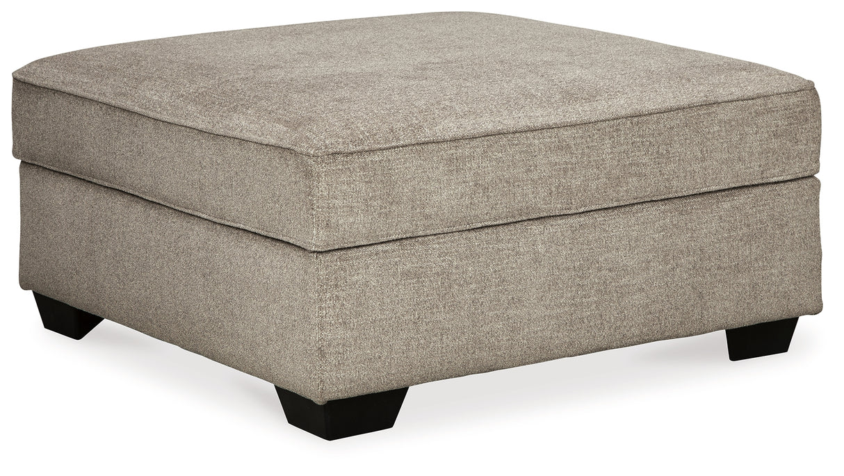 Bovarian 3-Piece Sectional with Ottoman in Stone from Ashley - Luna Furniture